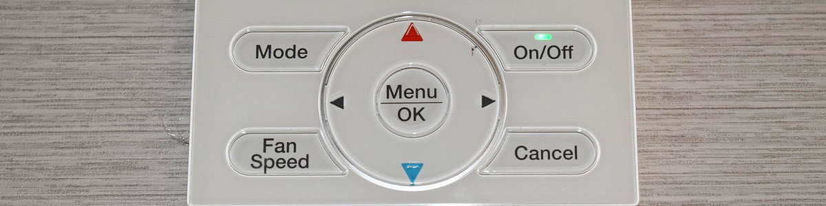 A thermostat for central heating and air conditioning
